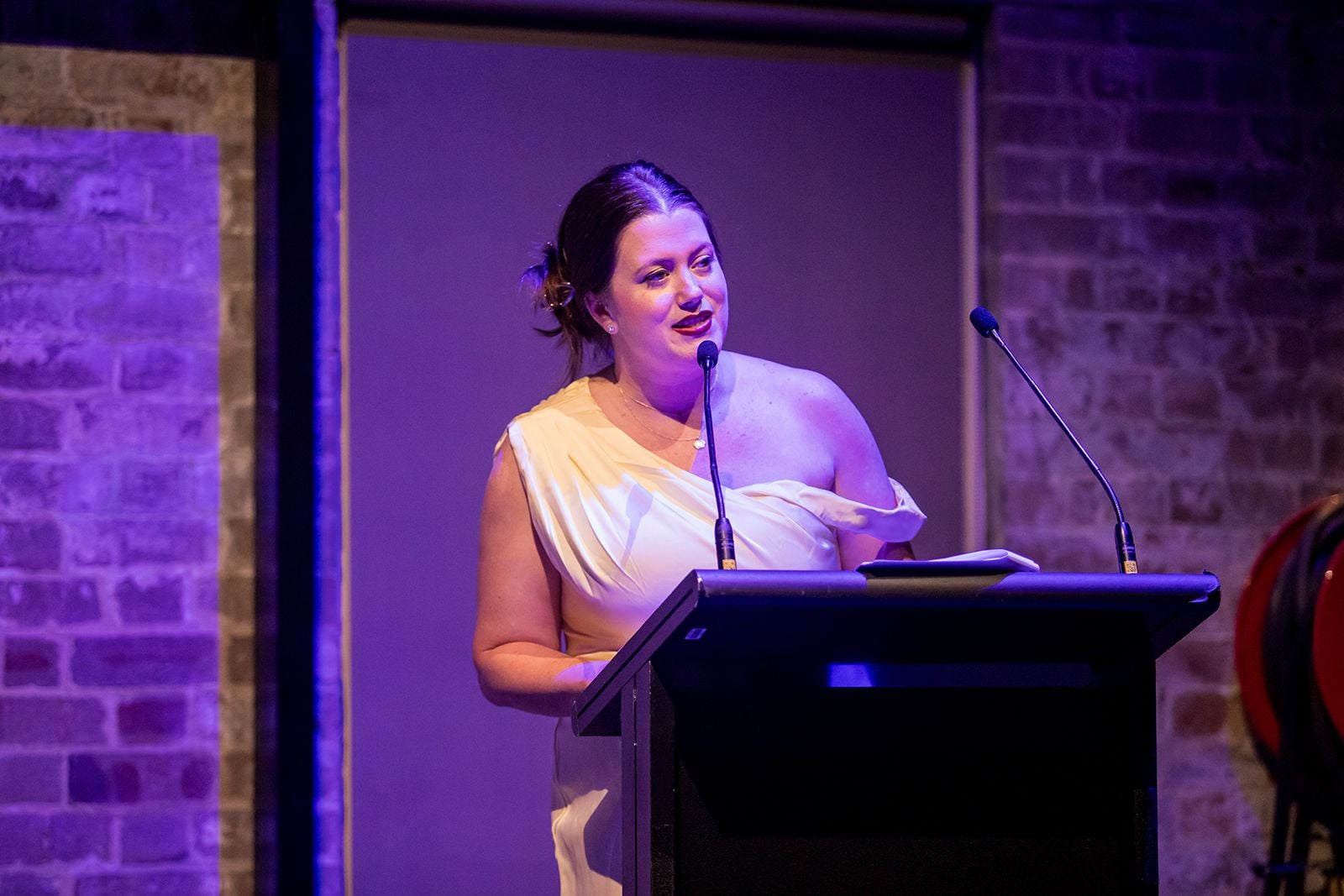 2025 Sydney Young Entrepreneur Awards Gala dinner Winners accepting trophies on stage at the 2025 Sydney Young Entrepreneur Awards
